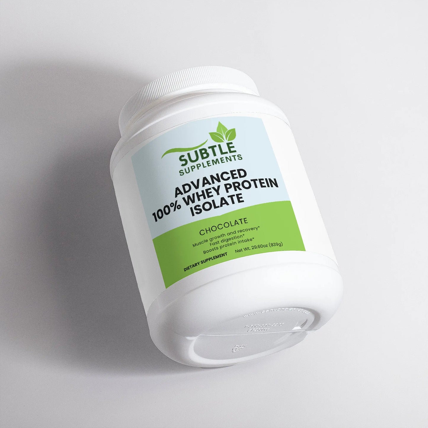 100% Whey Protein Isolate - Subtle Supplements