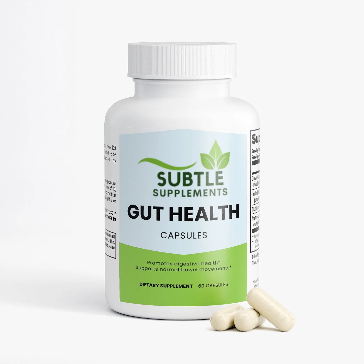 Gut Health 60 Capsules - Subtle Supplements