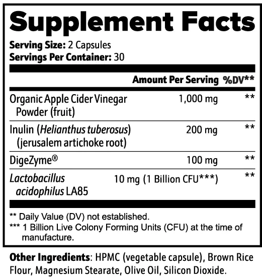 Gut Health 60 Capsules - Subtle Supplements