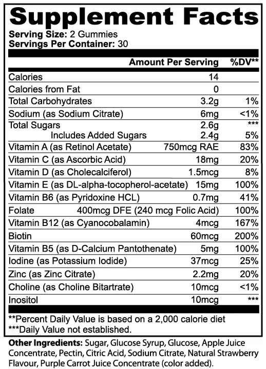 Multivitamins - 60 Gummies - Subtle Supplements