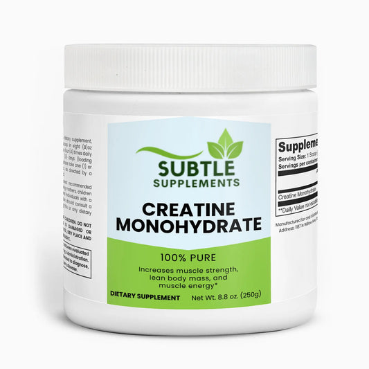 Creatine Monohydrate 250g - Subtle Supplements
