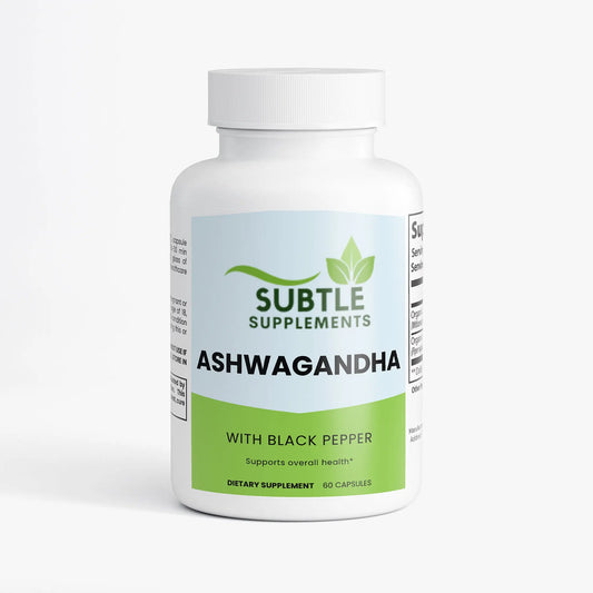 Ashwagandha 550mg 60 Capsules - Subtle Supplements